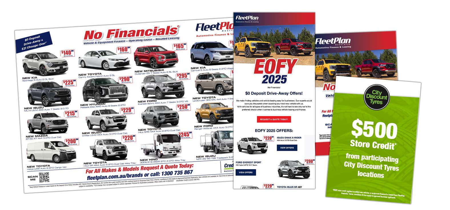 Mockup of the Fleetplan marketing material